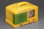 FADA L-56 Catalin Radio in Light Yellow + Bright Green